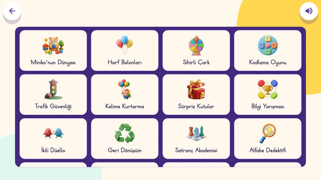 Oyunlar odası: krem kartlarda on altı oyun